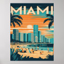 Search for vintage miami posters Illustration