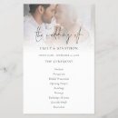 Search for black and white wedding programs Budget
