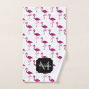 Search for pink flamingo bath towels Girly