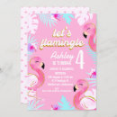 Search for pink flamingo birthday invitations Summer