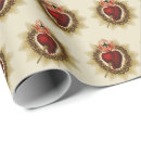 Search for catholic wrapping paper Sacred heart