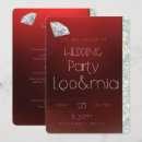 Search for ruby red wedding invitations Glitter