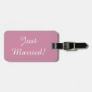 Search for just married luggage tags Bride
