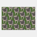Search for pug wrapping paper Dog