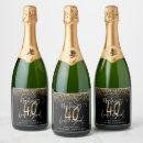 Search for 40th birthday wine labels Glitter