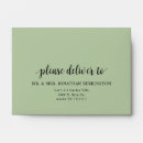 Search for forest green envelopes Calligraphy