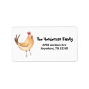 Search for chicken return address labels Hen