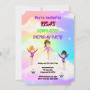 Search for gymnastics invitations Watercolor pink gymnastic