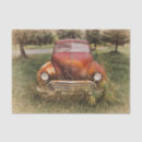 Search for vintage car tissue paper Decoupage