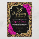 Search for hot pink black gold invitations Flowers