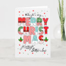 Search for merry sister christmas cards Sister in law