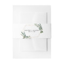 Search for gold foil invitation belly bands Botanical