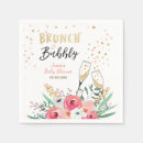 Search for brunch and bubbly napkins Pink and gold