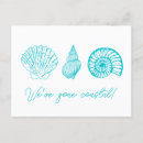 Search for beach moving announcement cards Seaside
