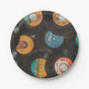 Search for music paper plates 80s
