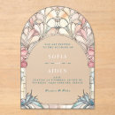 Search for stained glass invitations Vintage