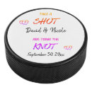 Search for wedding favors hockey pucks Couple