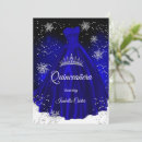 Search for snowflake quinceanera invitations Silver