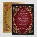 Search for king red gold royal invitations Vintage