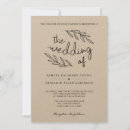 Search for kraft wedding invitations Wreath