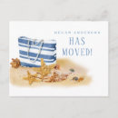 Search for palm tree moving announcement cards Beach