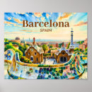 Search for vintage spain travel posters Barcelona