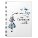 Search for alice in wonderland notebooks Blue