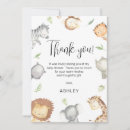 Search for jungle thank you cards Safari animals