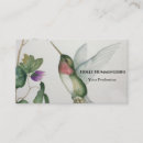 Search for hummingbird business cards Garden