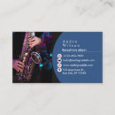 Search for saxophone player business cards Band