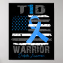 Search for diabetes ribbon posters Blue