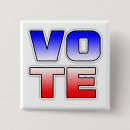 Search for vote blue buttons Political