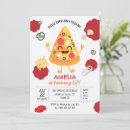 Search for pizza party slice invitations Kawaii