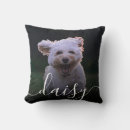 Search for pet photo pillows Typography