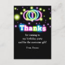 Search for glow in the dark thank you cards Neon
