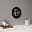 Search for black and gold clocks Girly