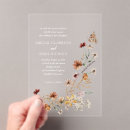 Search for acrylic wedding invitations Floral