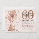 Search for 60th birthday save the dates Elegant
