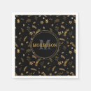 Search for monogram christmas napkins Gold