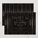 Search for art deco birthday invitations Classy