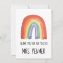 Search for teacher appreciation cards Rainbow