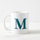 Search for teal mugs Letter