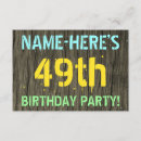 Search for 49th birthday invitations 49 years old