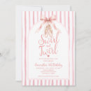 Search for ballerina birthday invitations Pink bow