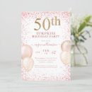 Search for pink and gold birthday invitations Surprise