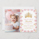 Search for princess birthday invitations Baby girl