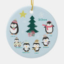 Search for penguin ornaments Family of six