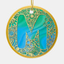 Search for letter m ornaments Gold