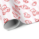 Search for red and pink striped wrapping paper For kids