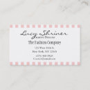 Search for individual business cards Pink